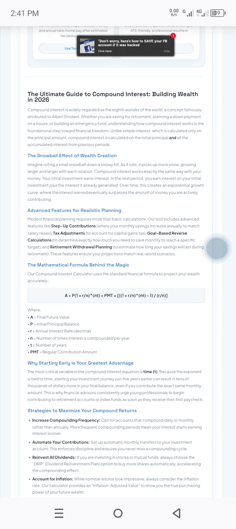 Compound Interest Calculator screenshot 5