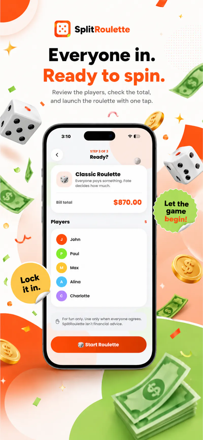 SplitRoulette screenshot 2