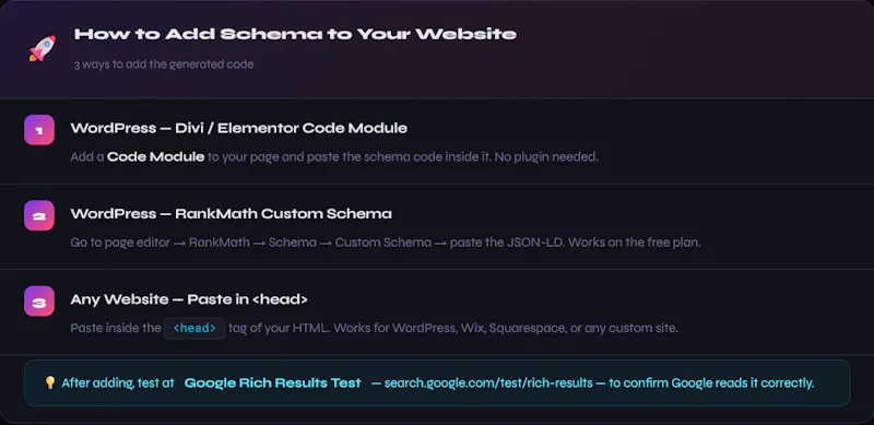 Free Schema Markup Generator screenshot 4