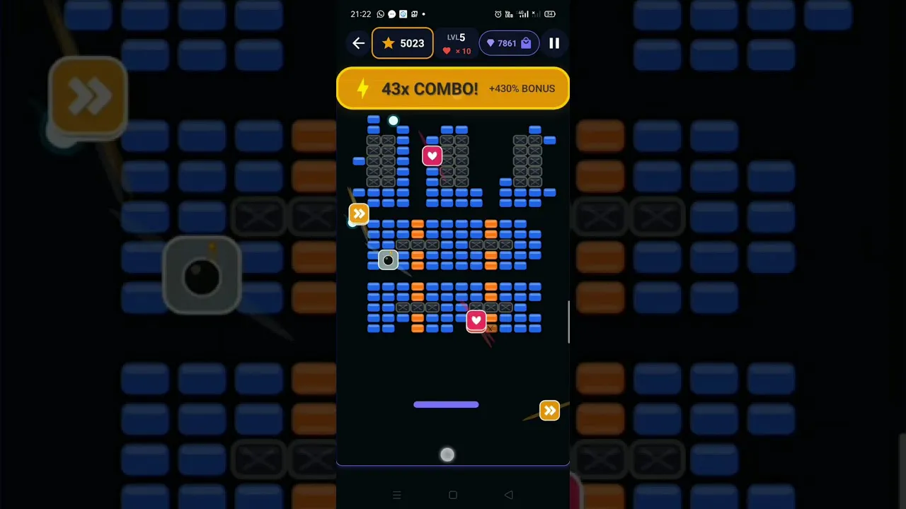Brick Breaker Game : Built with React gallery image