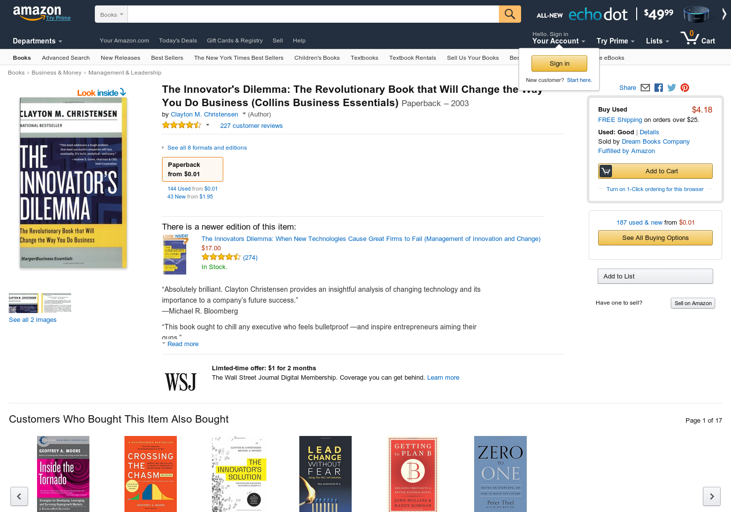 The Innovator's Dilemma