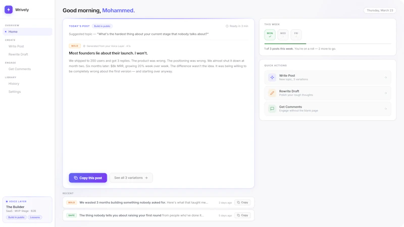 Wrively screenshot 1