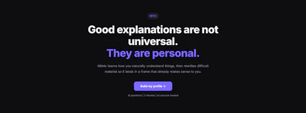 Mimic — Learn anything 10x fast gallery image