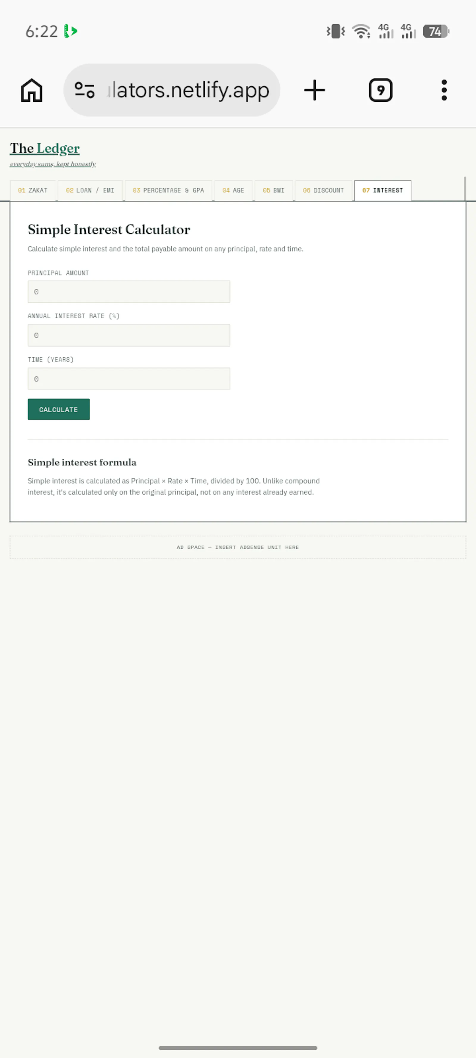 The Ledger — Free Calculators screenshot 4