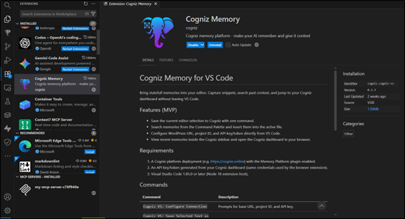 Cogniz AI - AI Context Everywhere  - Screenshot 2 showing product features and functionality