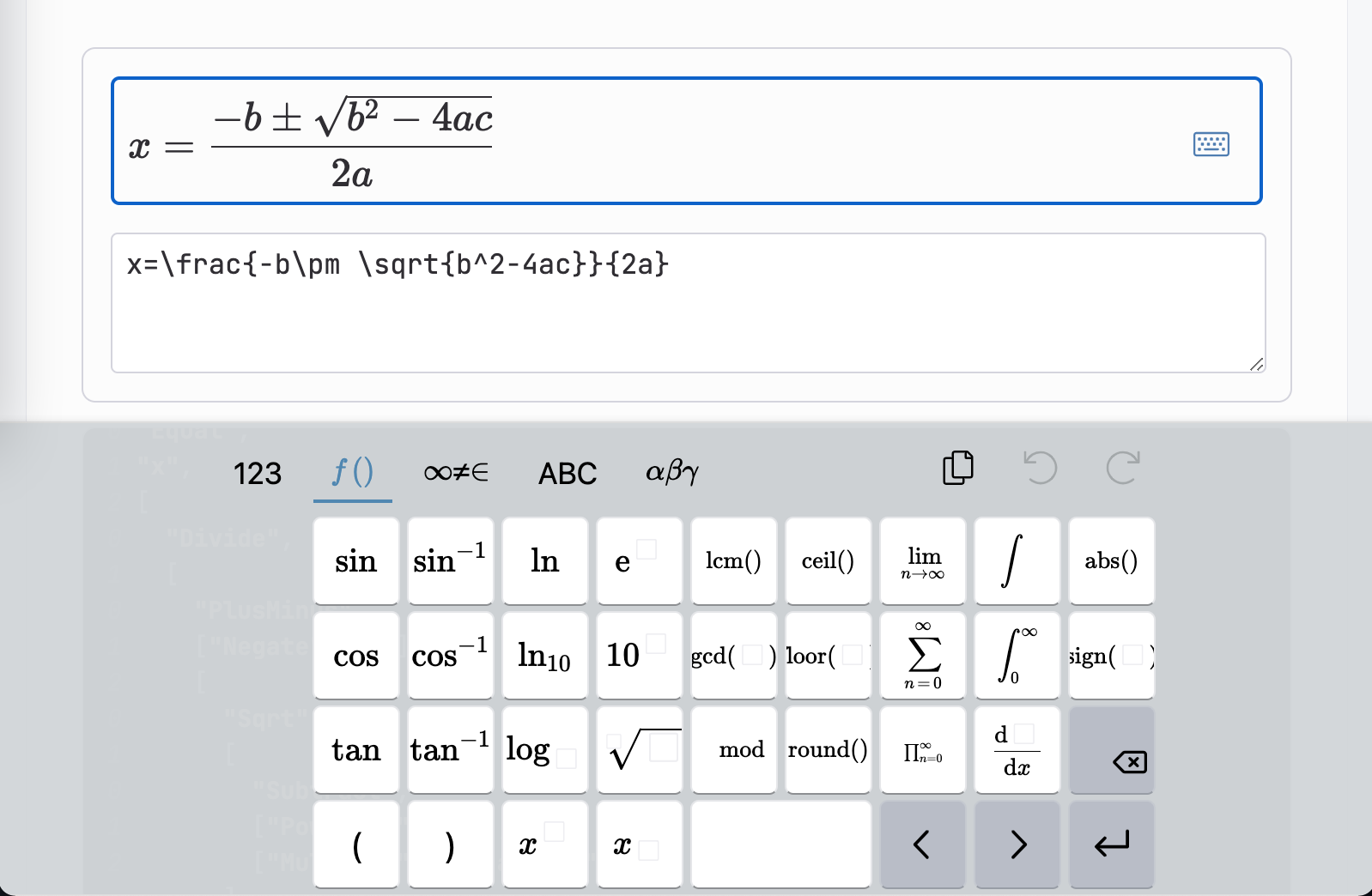 MATHLIVE.JS media 2