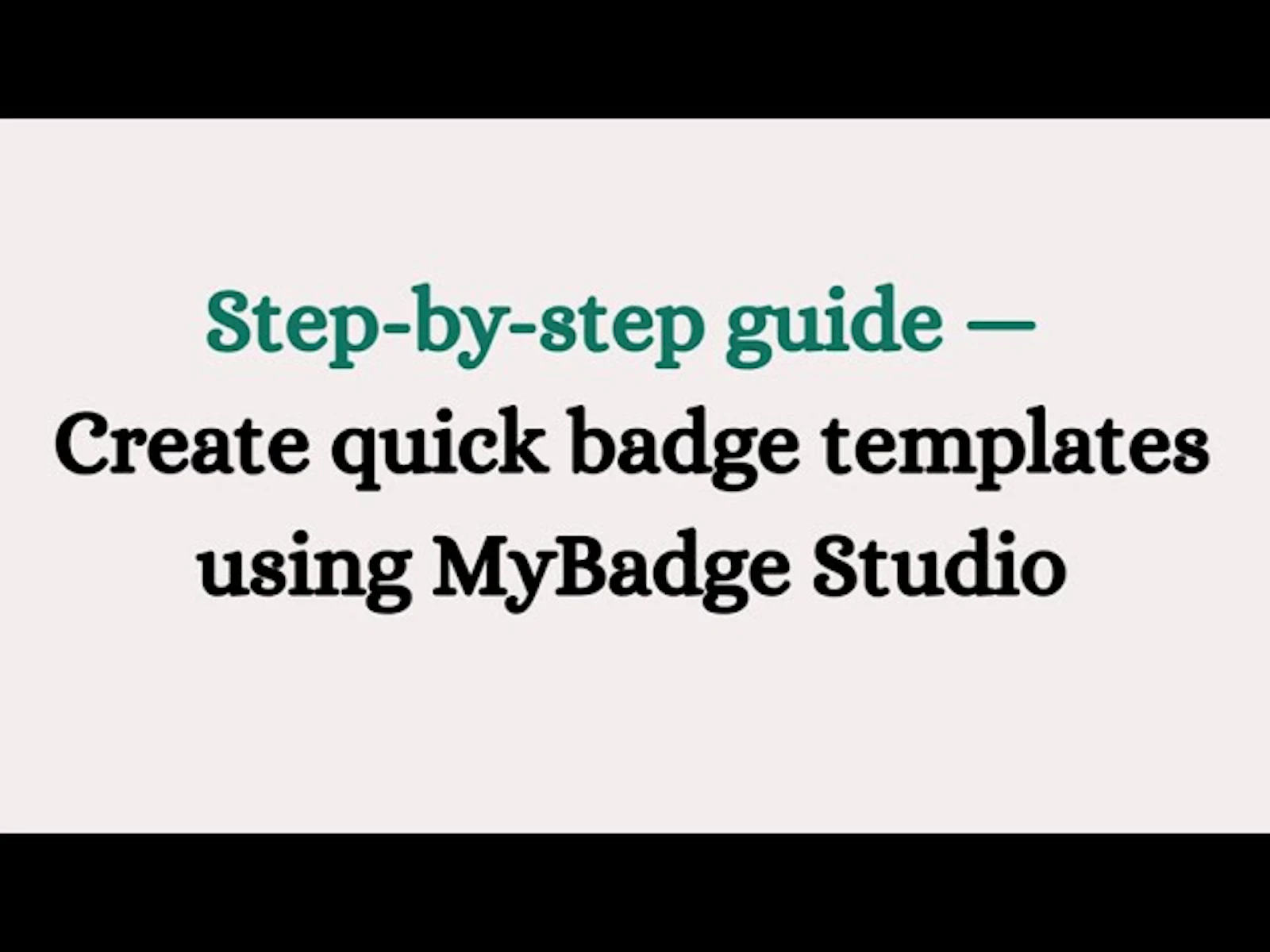 My Badge Studio screenshot 1 (video preview)