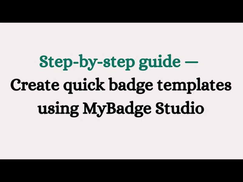 My Badge Studio screenshot 1 (video preview)
