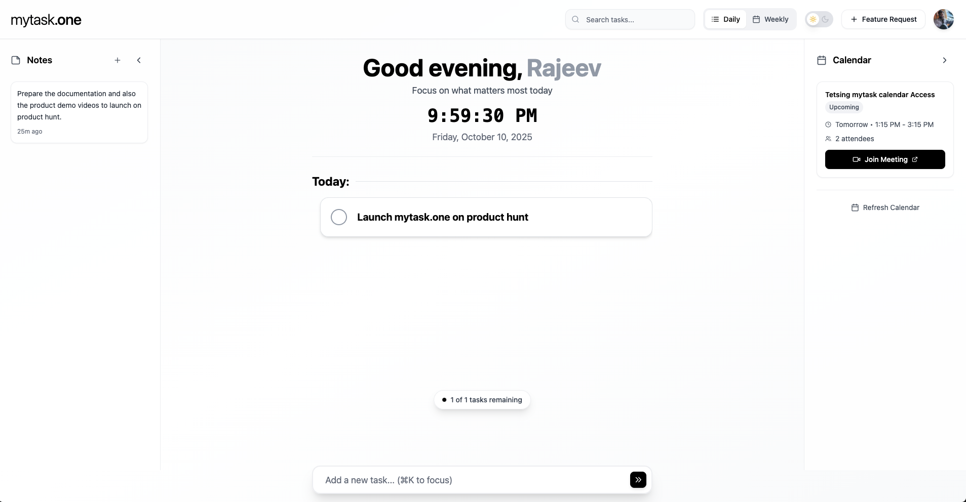 وسائط mytask.one - ركز على ما يهم أكثر 3