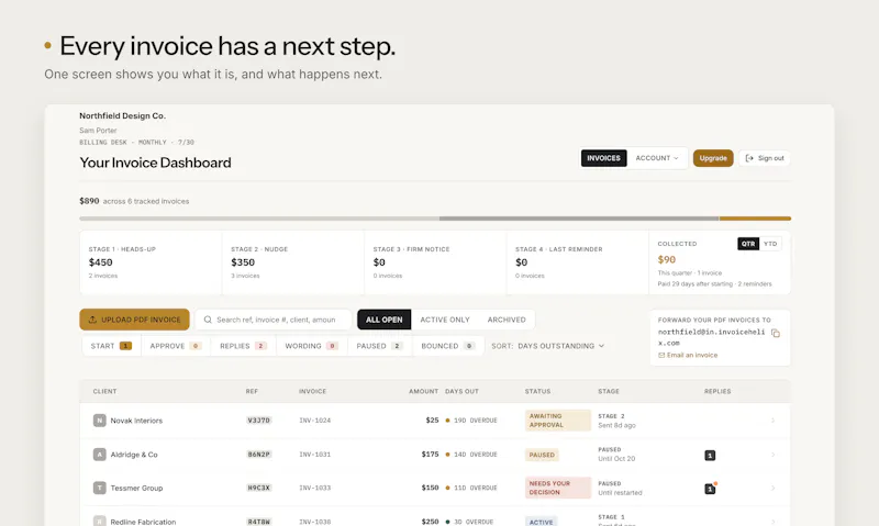 InvoiceHelix screenshot 2