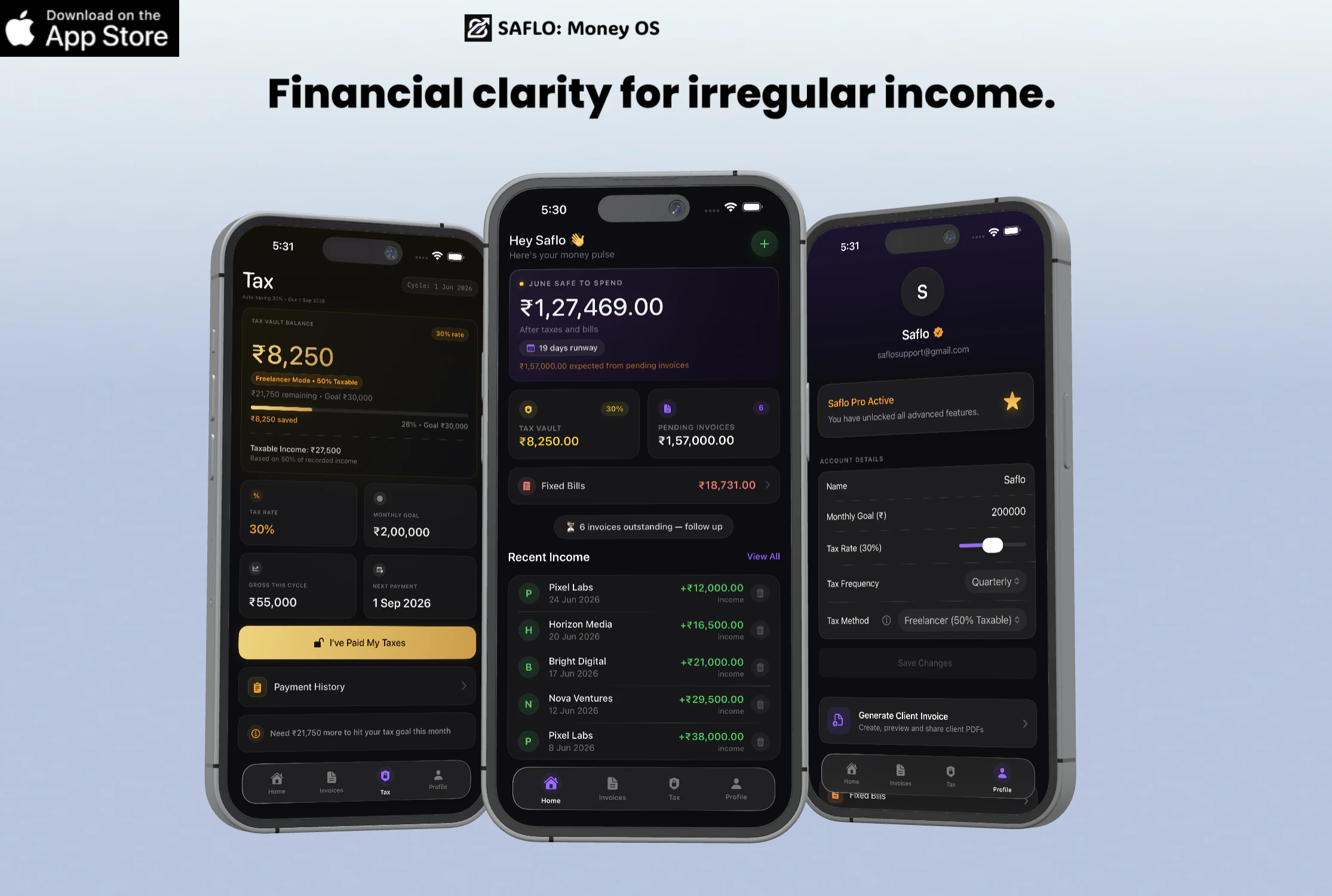 Saflo:Money OS logo