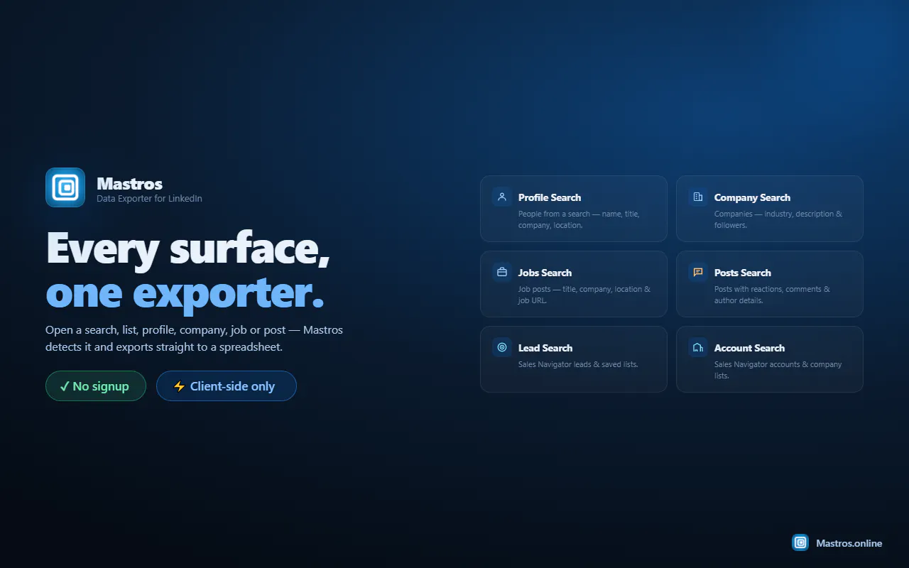 Mastros — LinkedIn & Sales Navigator  gallery image