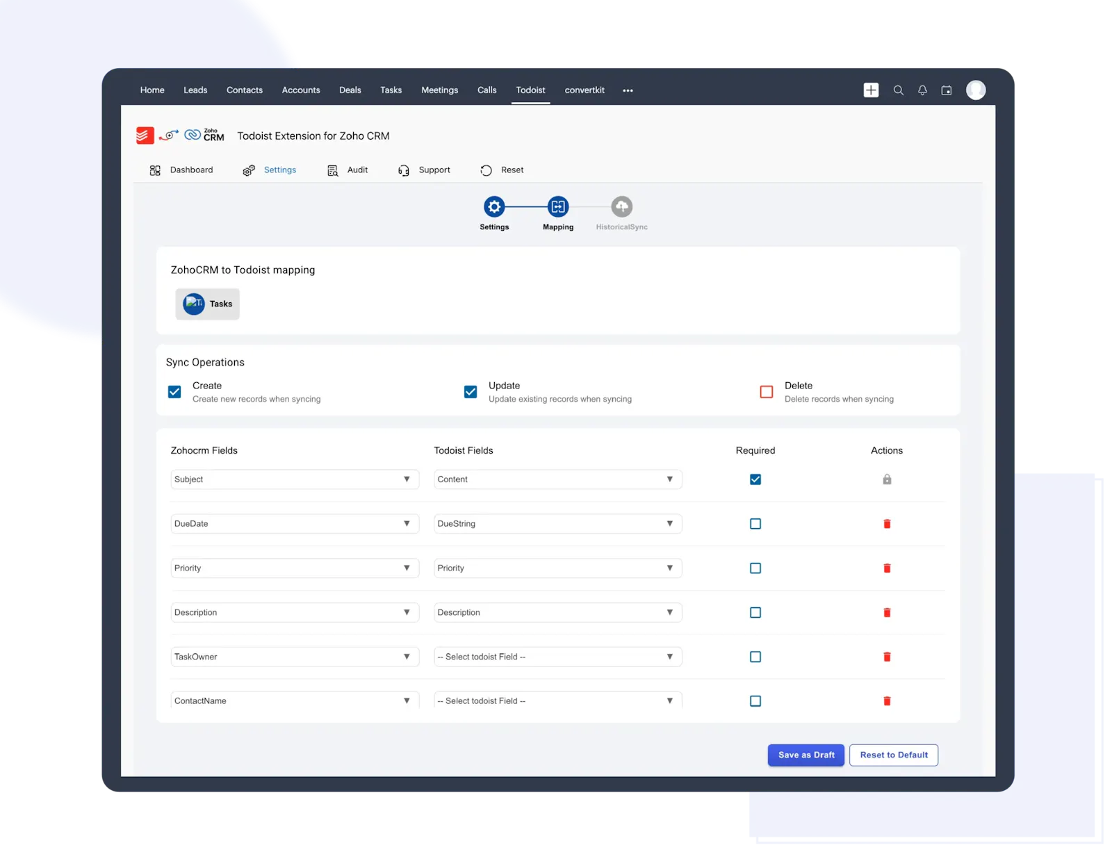 Todoist for Zoho CRM screenshot 4