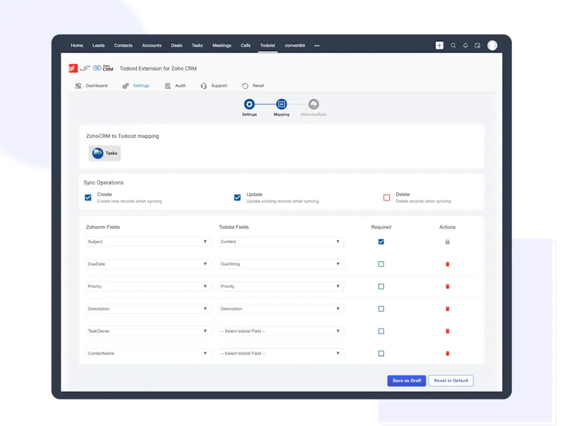 Todoist for Zoho CRM screenshot 4