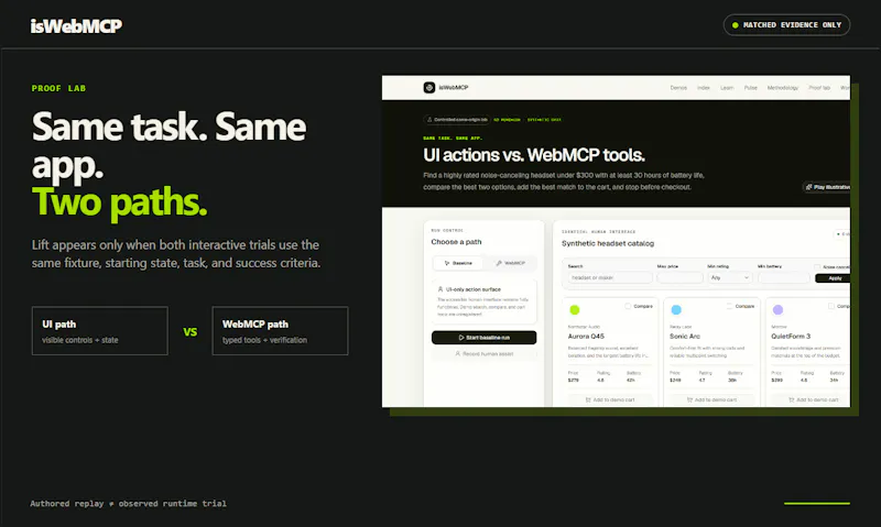 isWebMCP screenshot 6