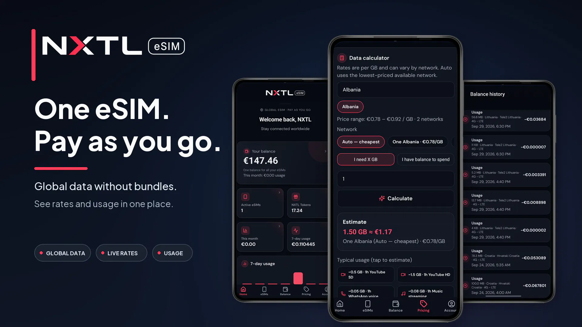 NXTL eSIM for Android & iOS gallery image