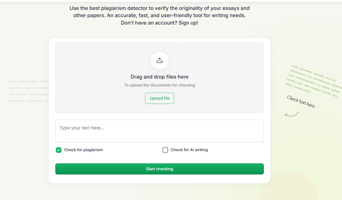 OriginalityReport: AI & Plagiarism Check - Screenshot 3 showing product features and functionality