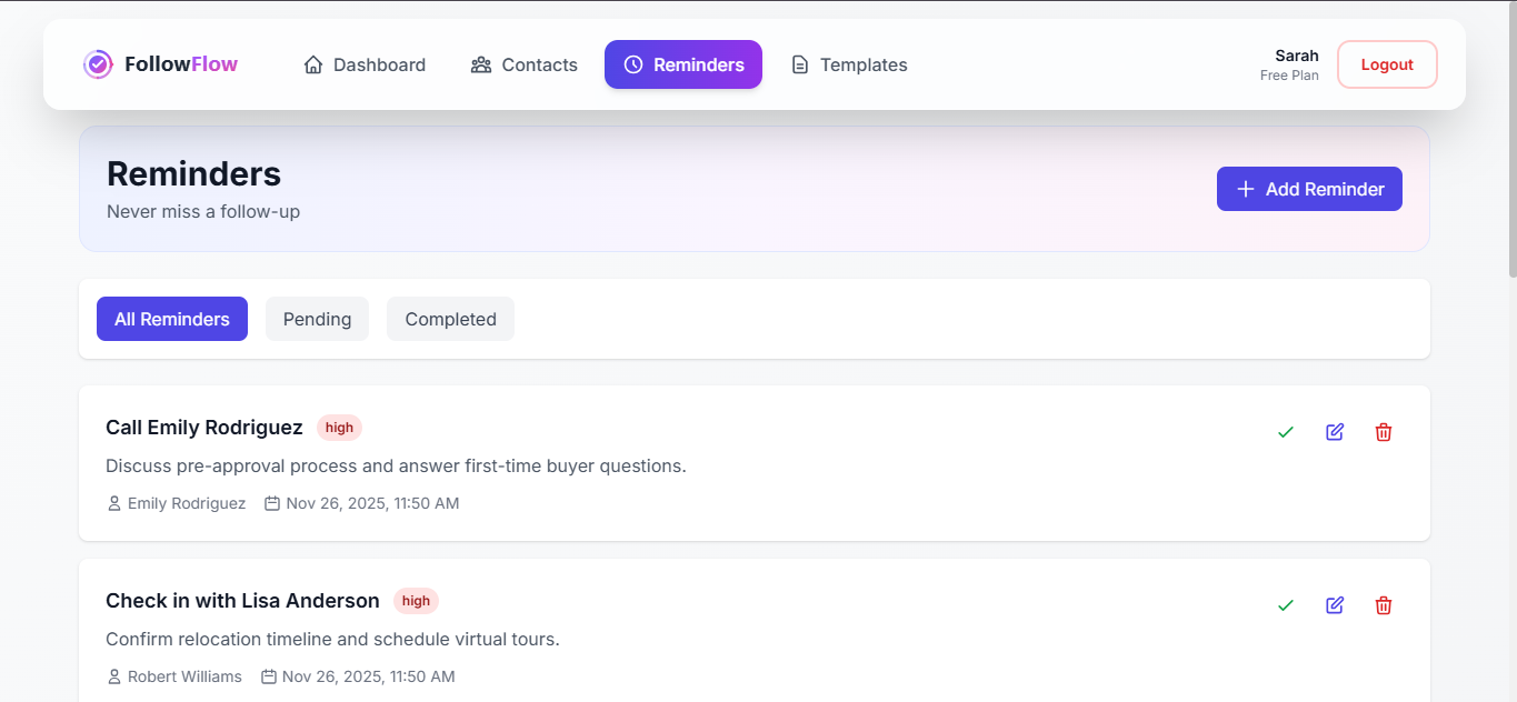 FollowFlow - Screenshot 2 showing product features and functionality