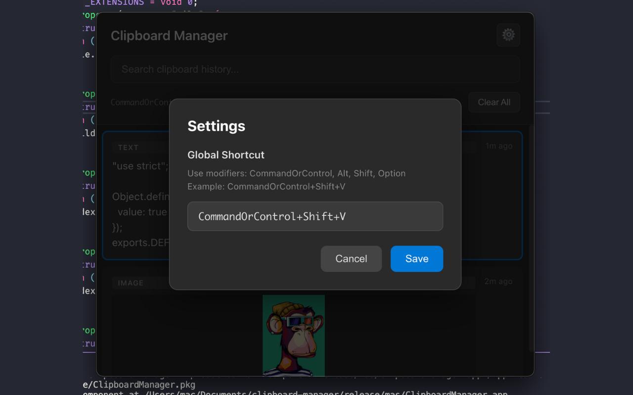 WinRav - Clipboard Manager For MacOS - Screenshot 2 showing product features and functionality