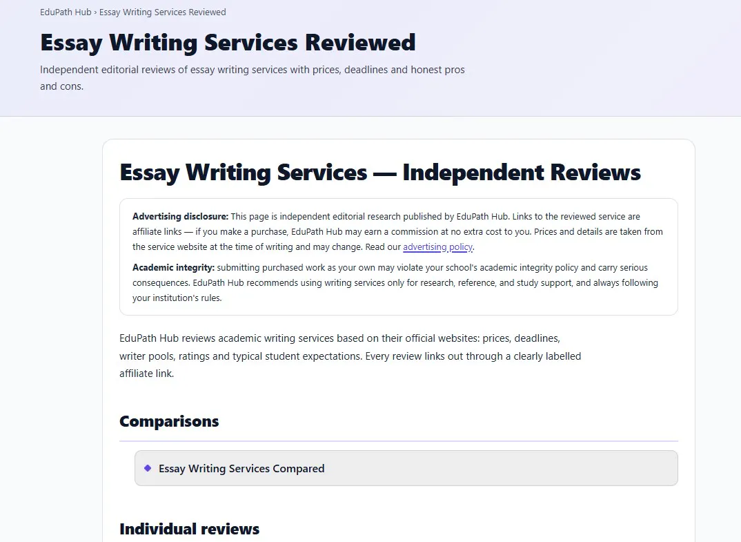 Writing Services  Independent Reviews gallery image