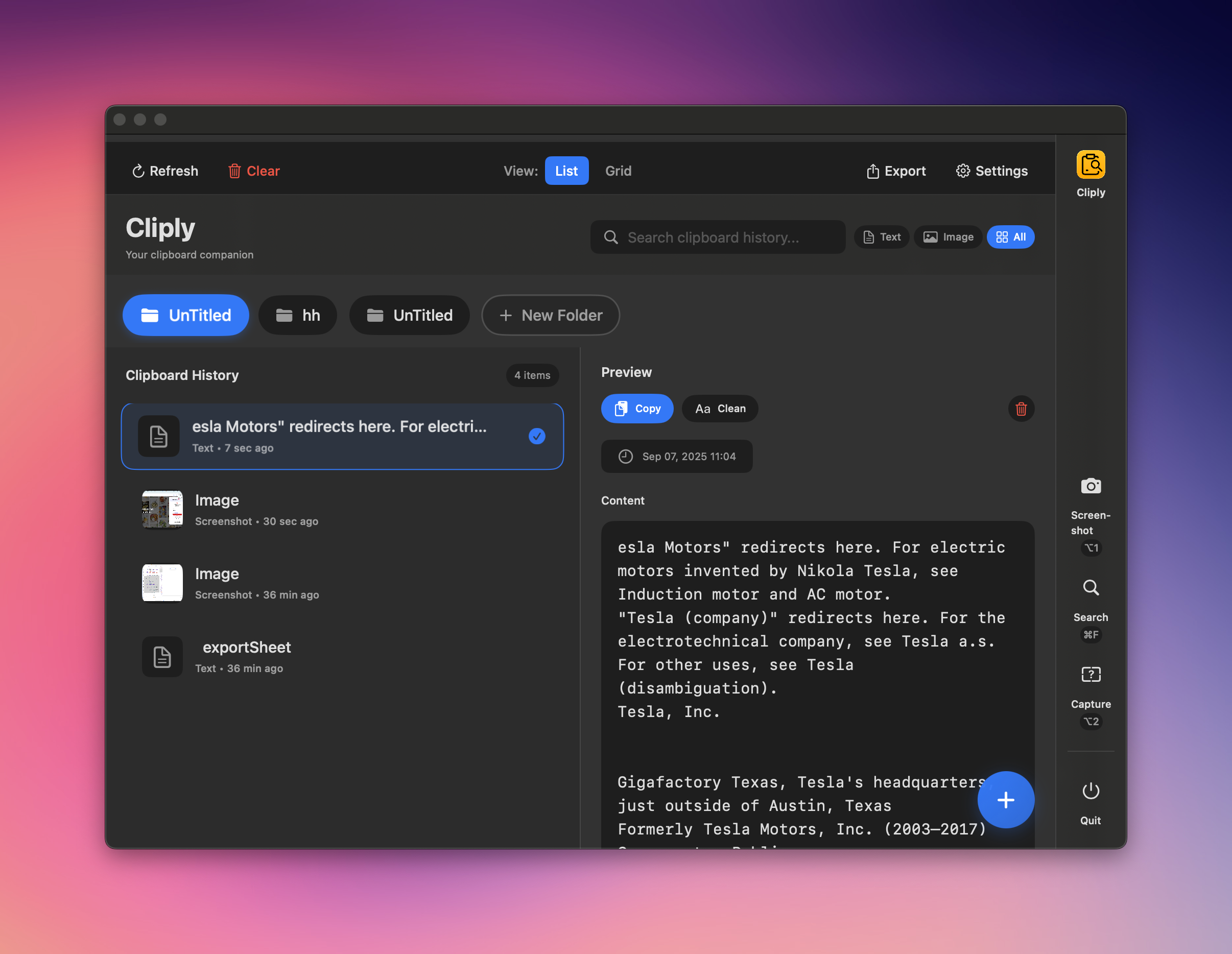 Cliply - Lightning-fast, keyboard-first clipboard history media 2
