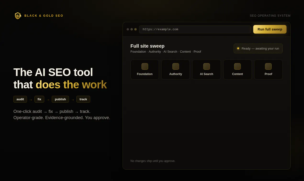 Black & Gold SEO gallery image