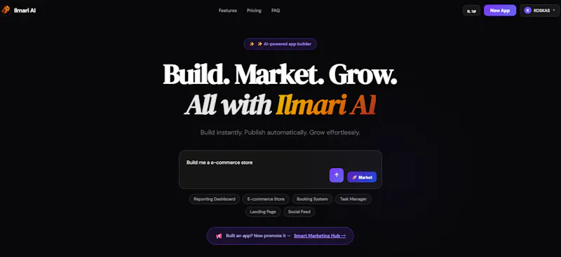 Ilmari AI screenshot 2