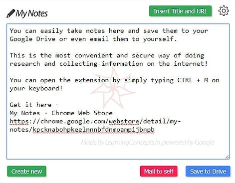 My Notes Chrome Extension media 2