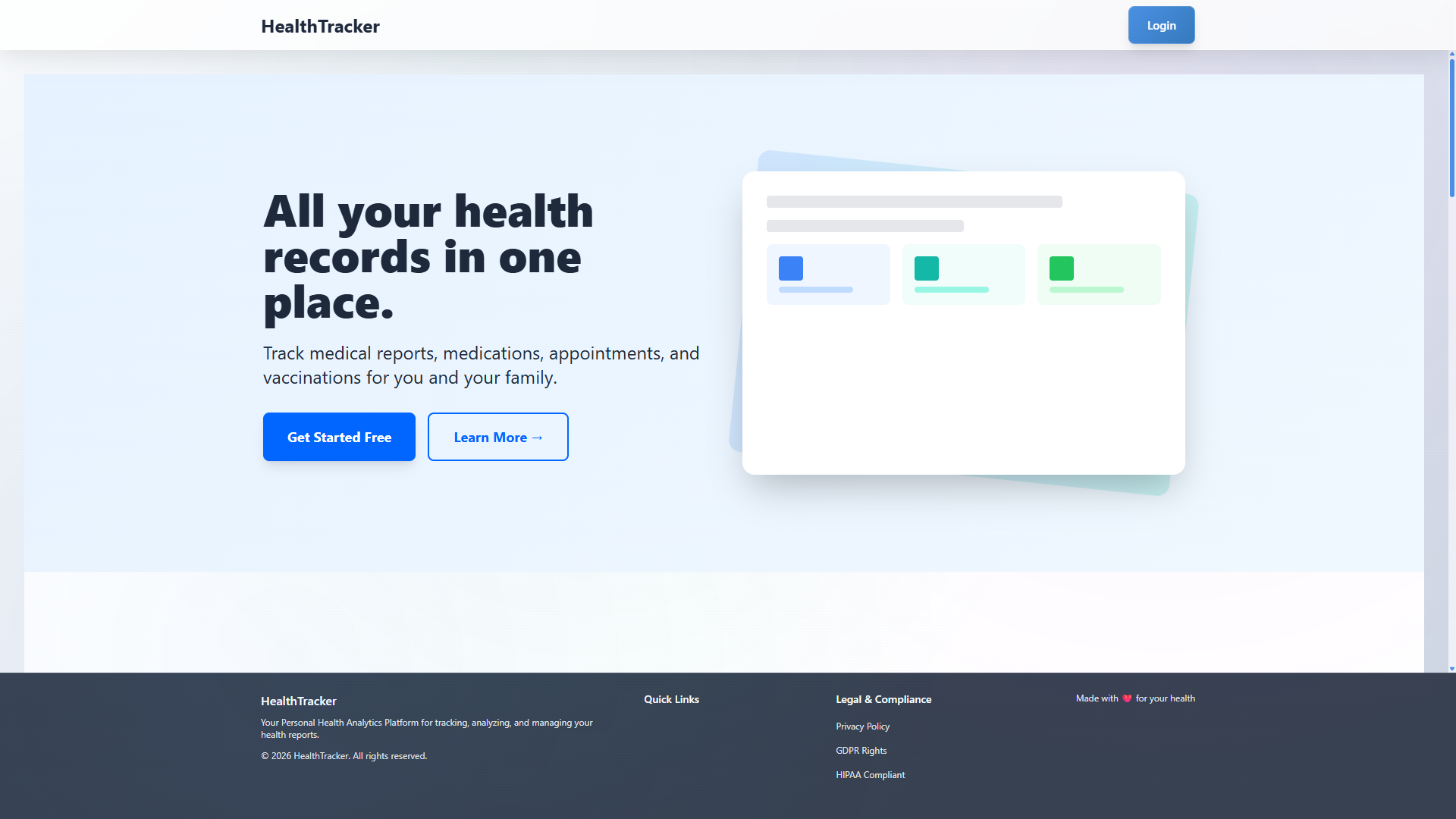 https://health.xeevi.com/ - Main product screenshot demonstrating key features and user interface