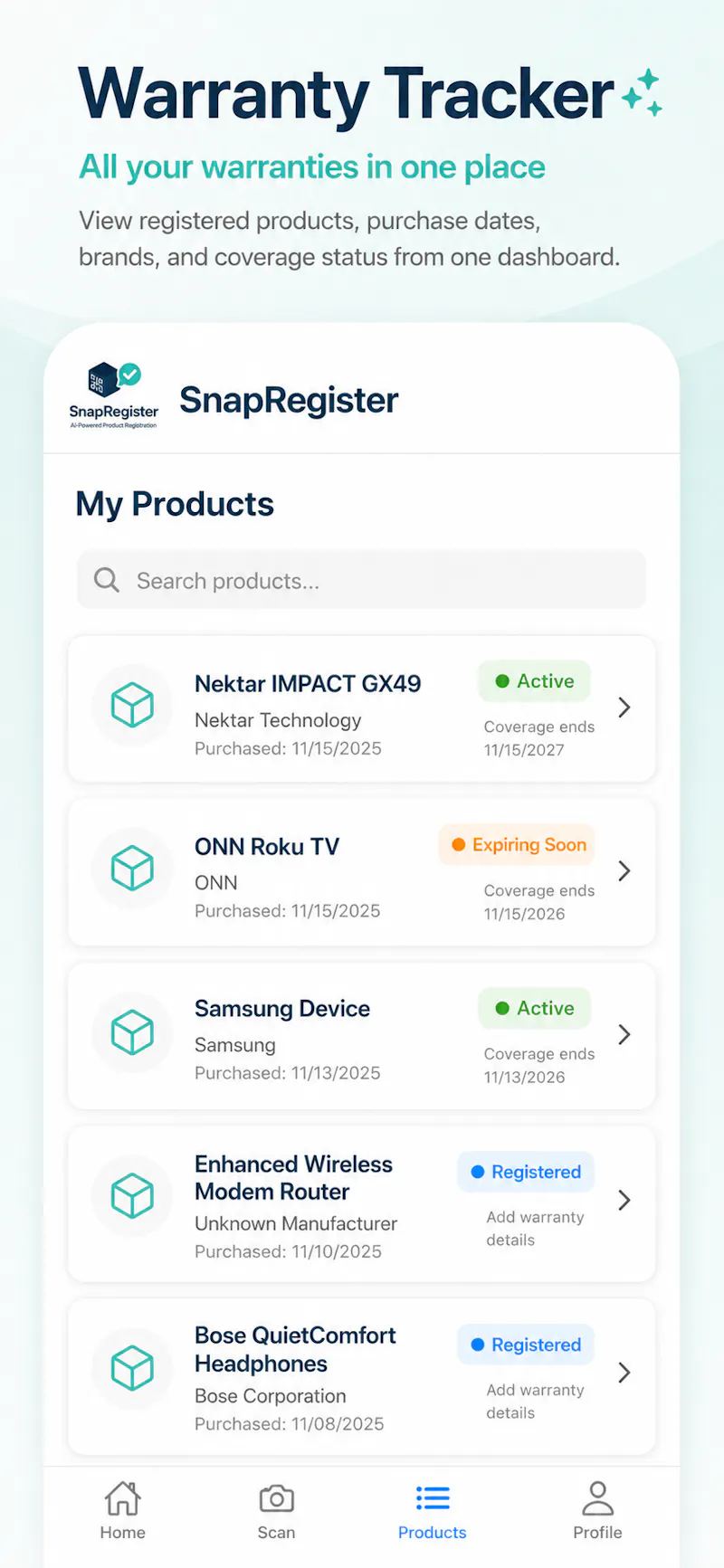 SnapRegisters screenshot 3