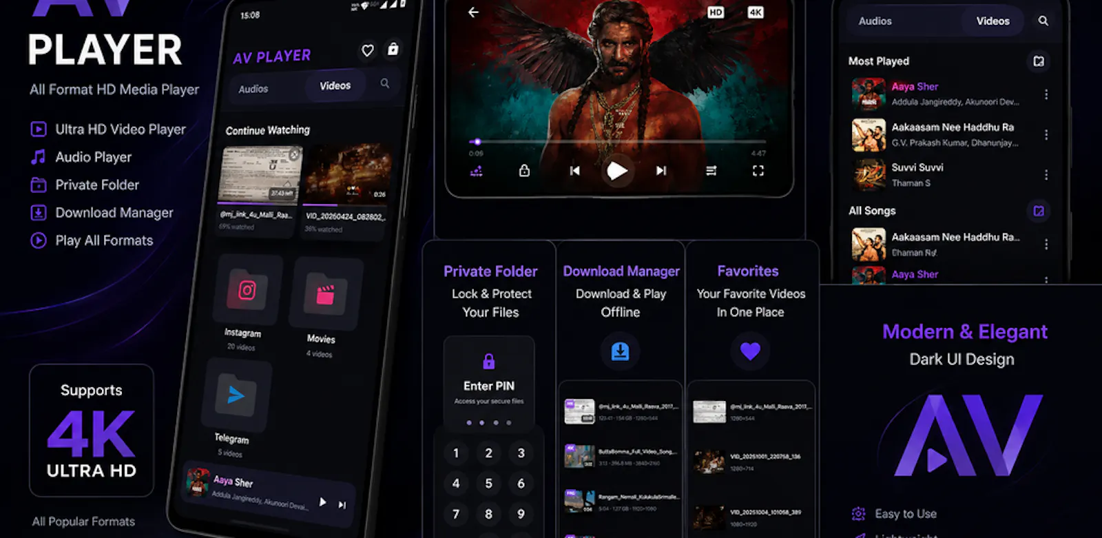 AV Player screenshot 1