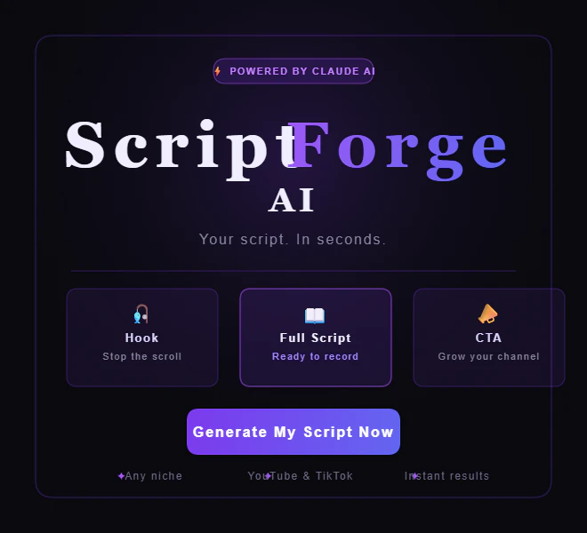 ScriptForge AI  logo