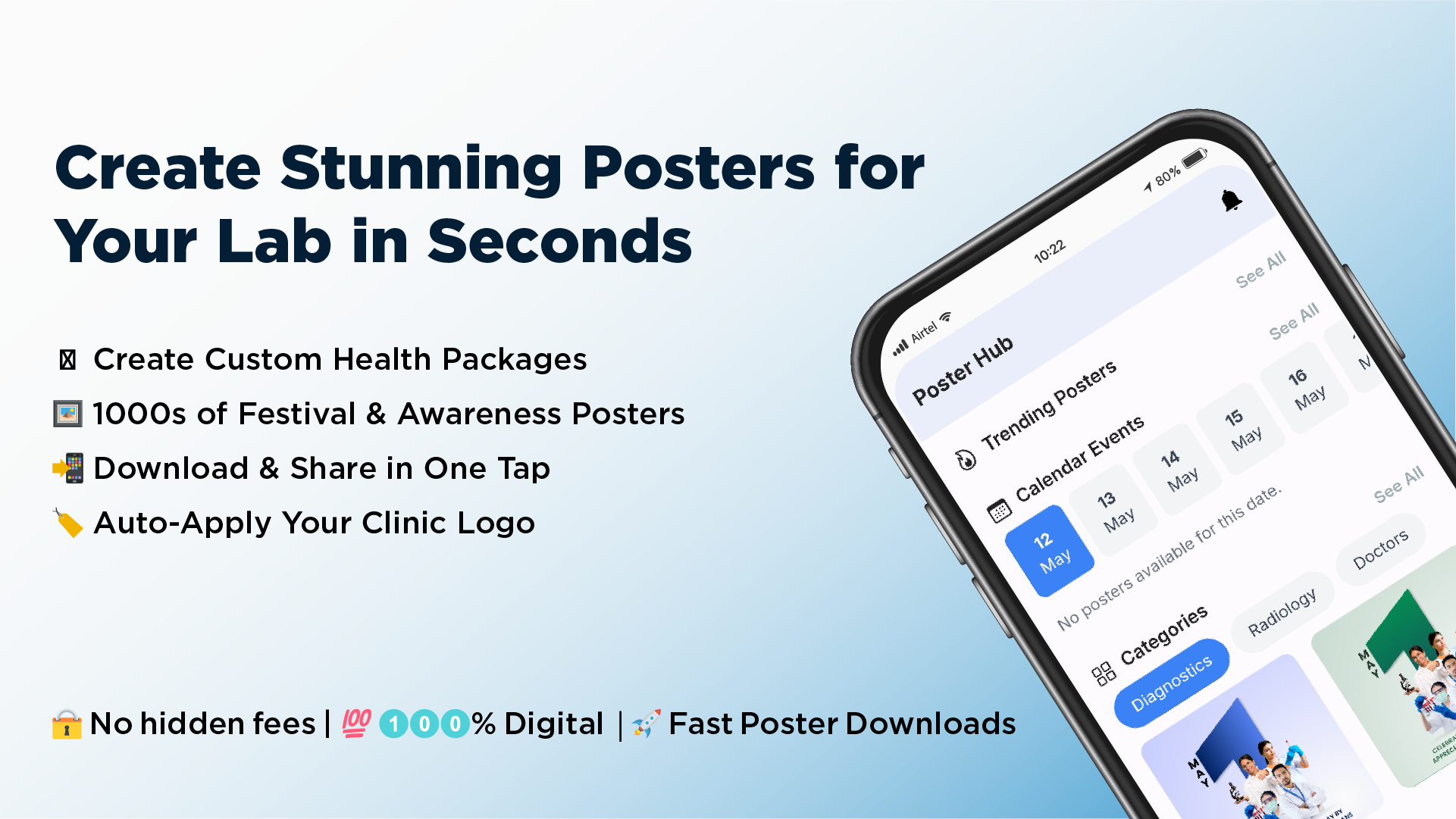 PosterHub – Poster Maker for Diagnostics - Create branded health posters in seconds. No designers. media 2
