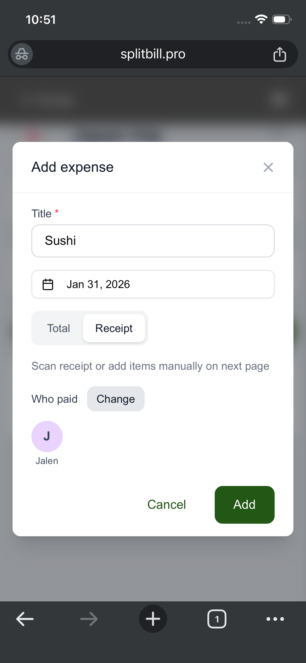 SplitBill - Screenshot 4 showing product features and functionality