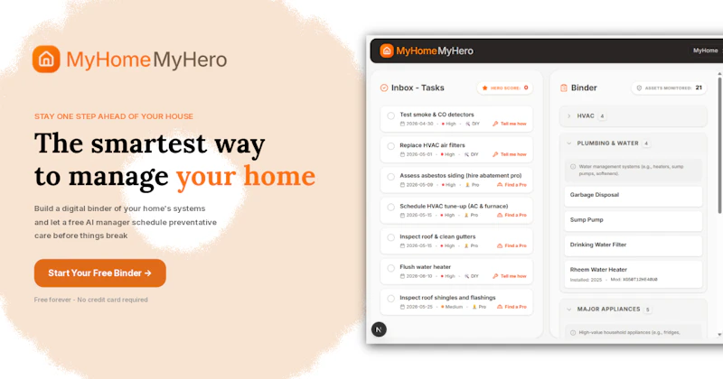 MyHomeMyHero screenshot 1