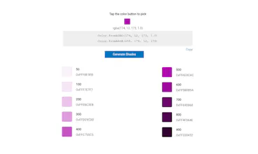 Flutter Color Generator gallery image
