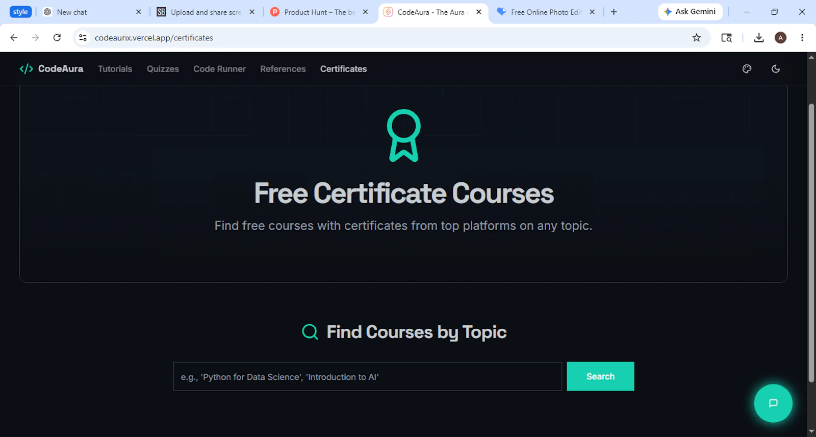 CodeAurix — Learn, Code, Build with AI screenshot 8