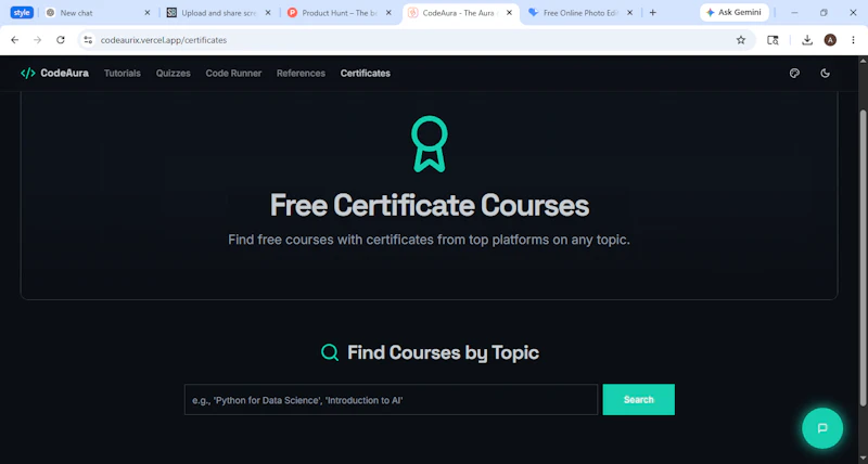 CodeAurix — Learn, Code, Build with AI screenshot 8