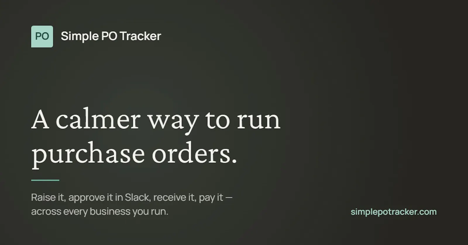 Simple PO Tracker screenshot 1