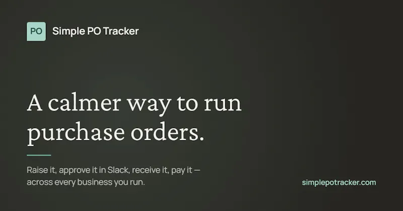 Simple PO Tracker screenshot 1