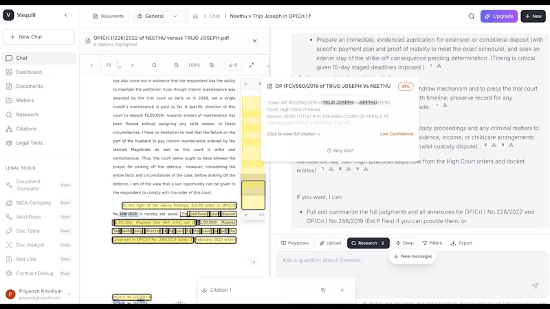 Vaquill AI - Legal Suit for law firms screenshot 1 (video preview)