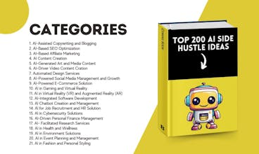 Top 200 AI Side Hustle Ideas gallery image