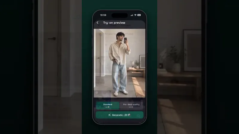 SnapCloth screenshot 1 (video preview)