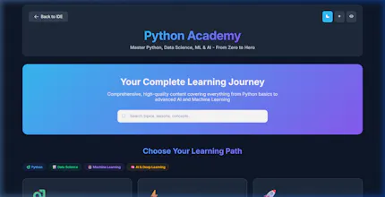 Pythonmastery.io gallery image