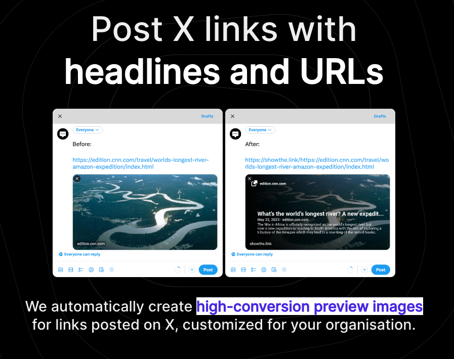 startuptile Show the Link-Automatically post X links with headlines and URLs again