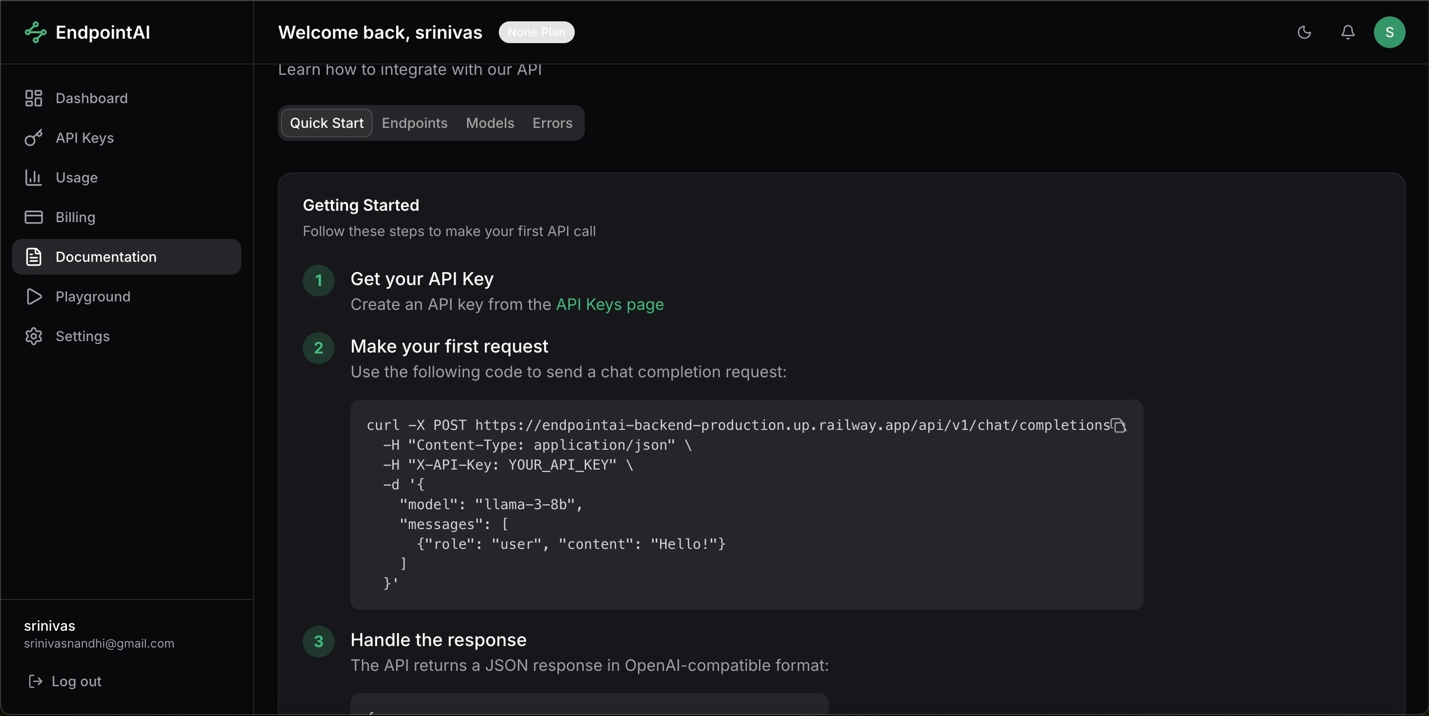 EndpointAI - Screenshot 4 showing product features and functionality