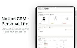 Notion CRM For Personal Life media 1