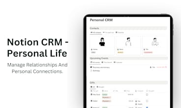 Notion CRM For Personal Life gallery image