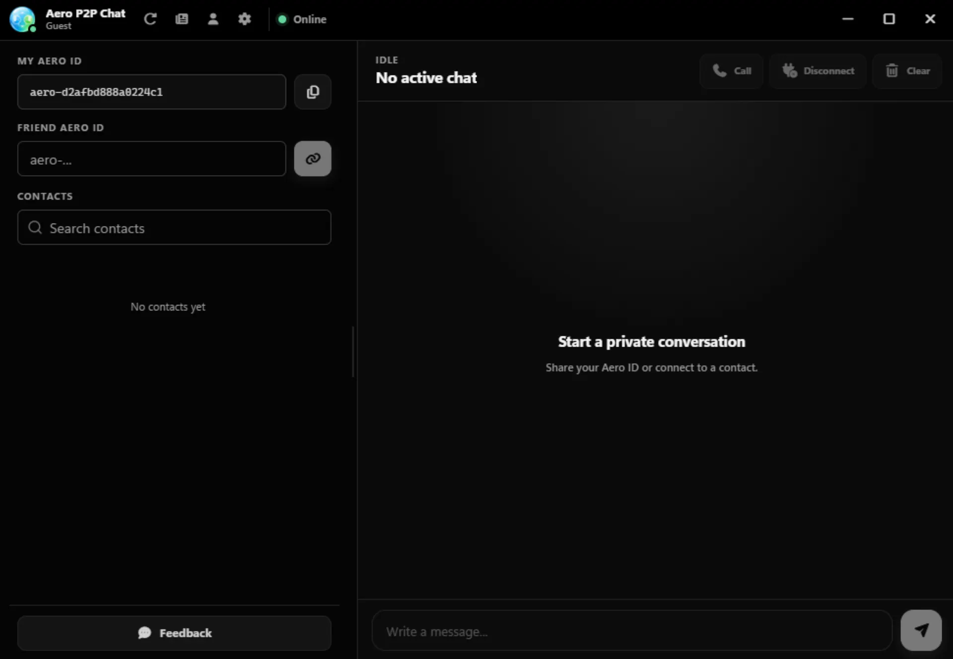 Aero P2P Chat gallery image