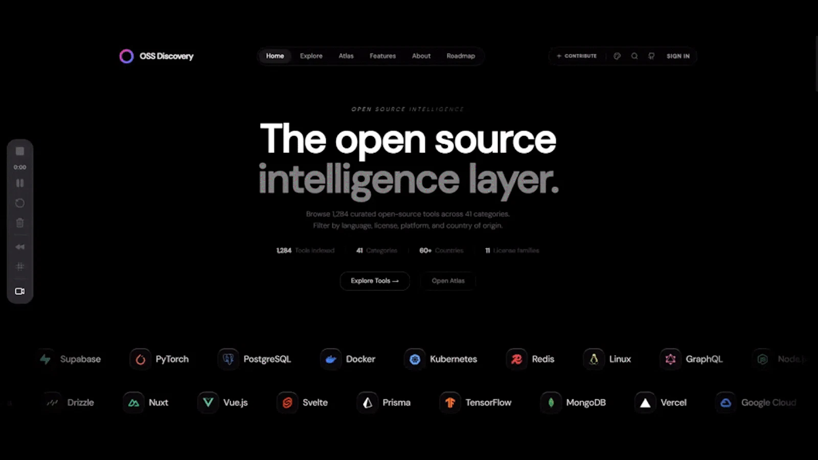 OSS Discovery screenshot 1 (video preview)